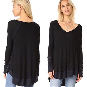 Free people Laguna Tee black